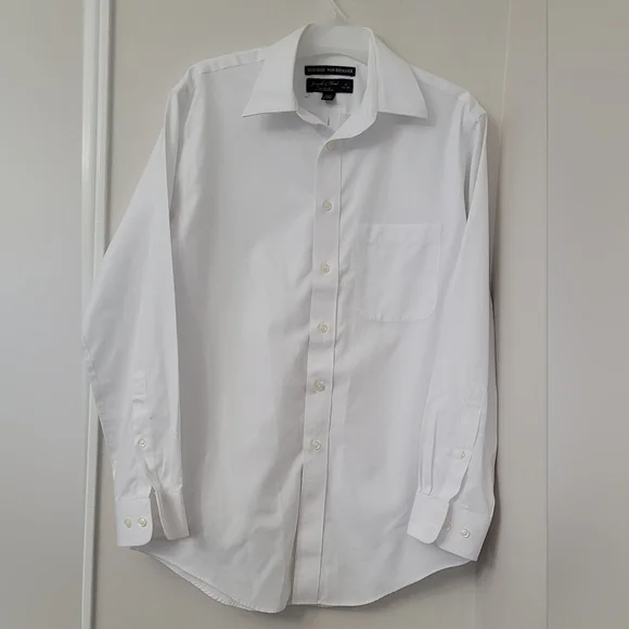 Joseph & Feiss | Shirts | Joseph Feiss Non Iron White Dress Shirt Classic  Fit Size Neck 5 3233 | Poshmark